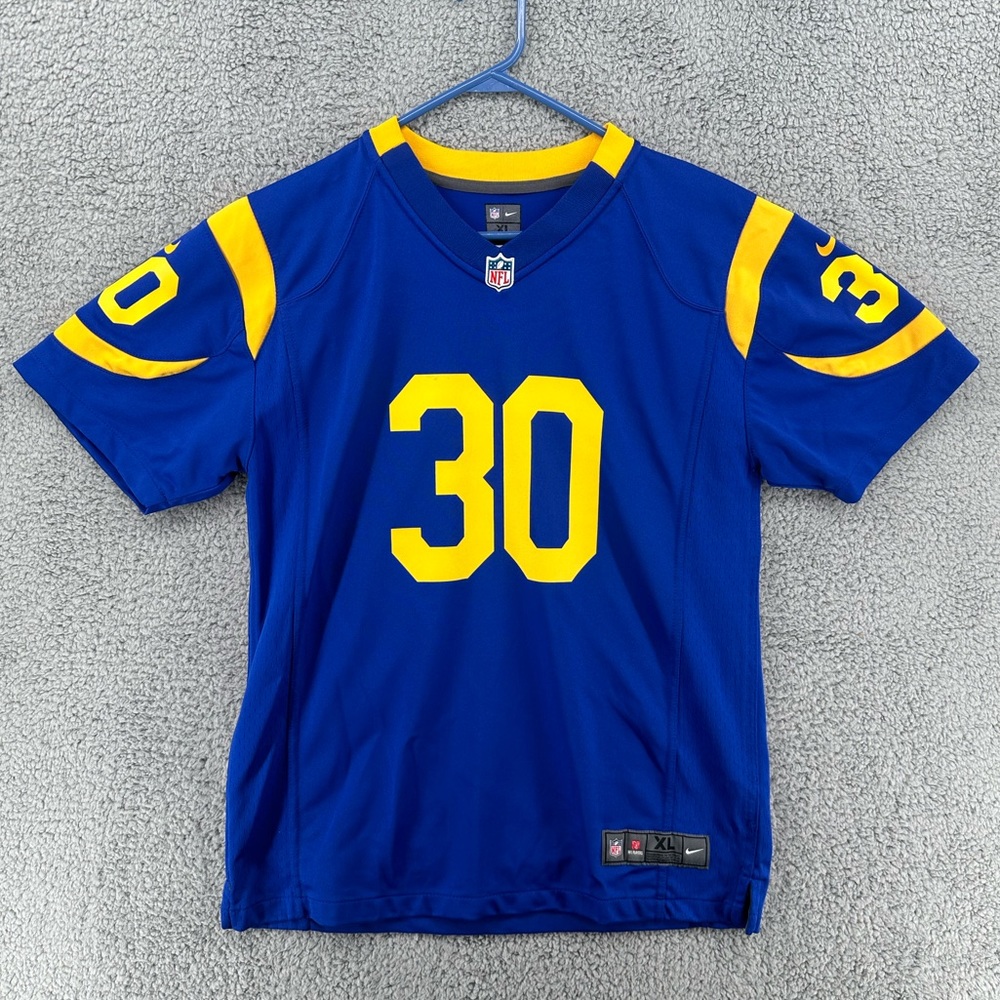 Nike‎ On the Field LA Rams #30 Todd Gurley Jersey Boys Sz XL
